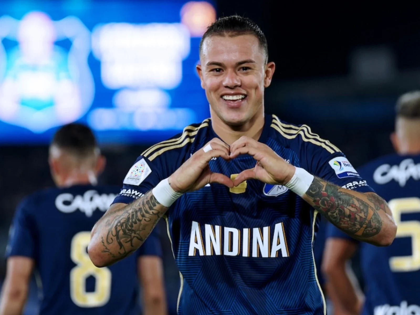 Leonardo Castro anotó el segundo gol y que le dio la victoria a Millonarios. / Foto: Vizzorimage.