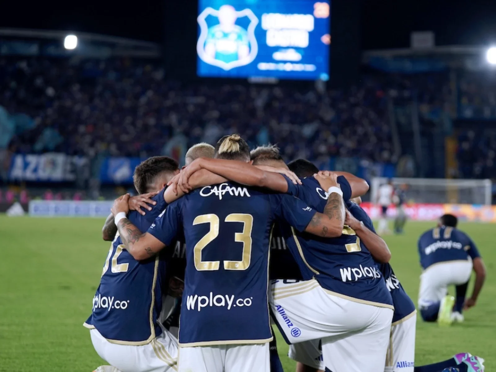 Millonarios pudo celebrar ante sus hinchas su segunda Superliga con un marcador global 2-1 ante Junior. / Foto: Vizzorimage.