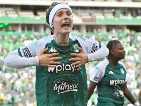 Ingrid Guerra marcó el gol del triunfo en la final ida de la Liga Femenina entre Cali y Santa Fe - VizzorImage