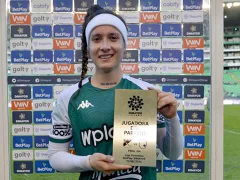 Ingrid Guerra fue la figura de la final ida de la Liga Femenina entre Cali y Santa Fe - VizzorImage