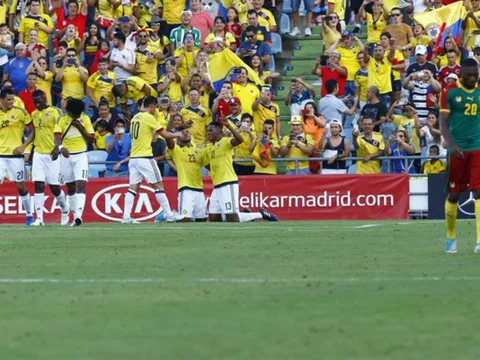 En imágenes, la victoria de Colombia sobre Camerún en Getafe