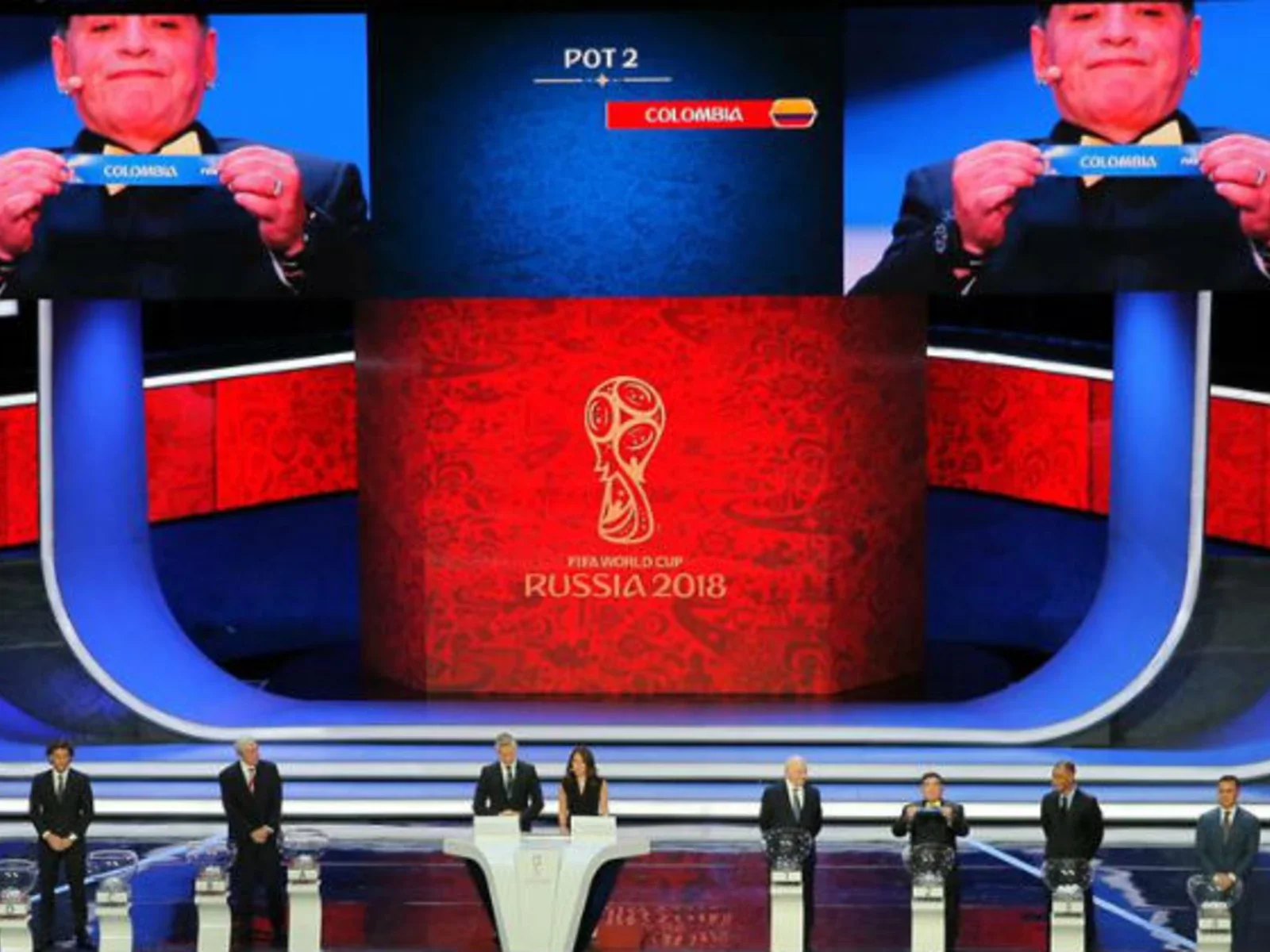 Las mejores postales que dejó el sorteo para el Mundial de Rusia 2018