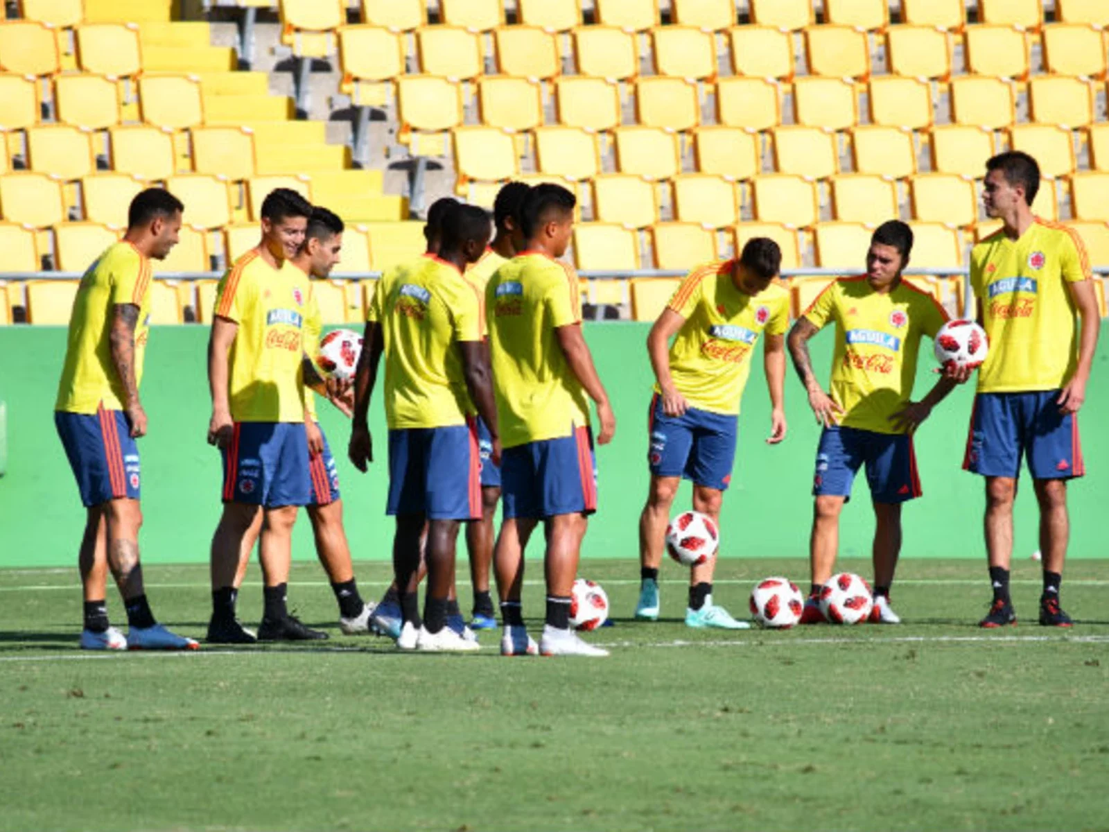 Las postales del entreno de Colombia, con la mente puesta en Costa Rica