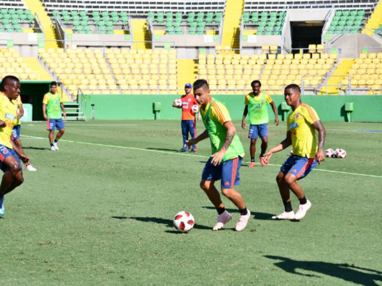 Las postales del entreno de Colombia, con la mente puesta en Costa Rica