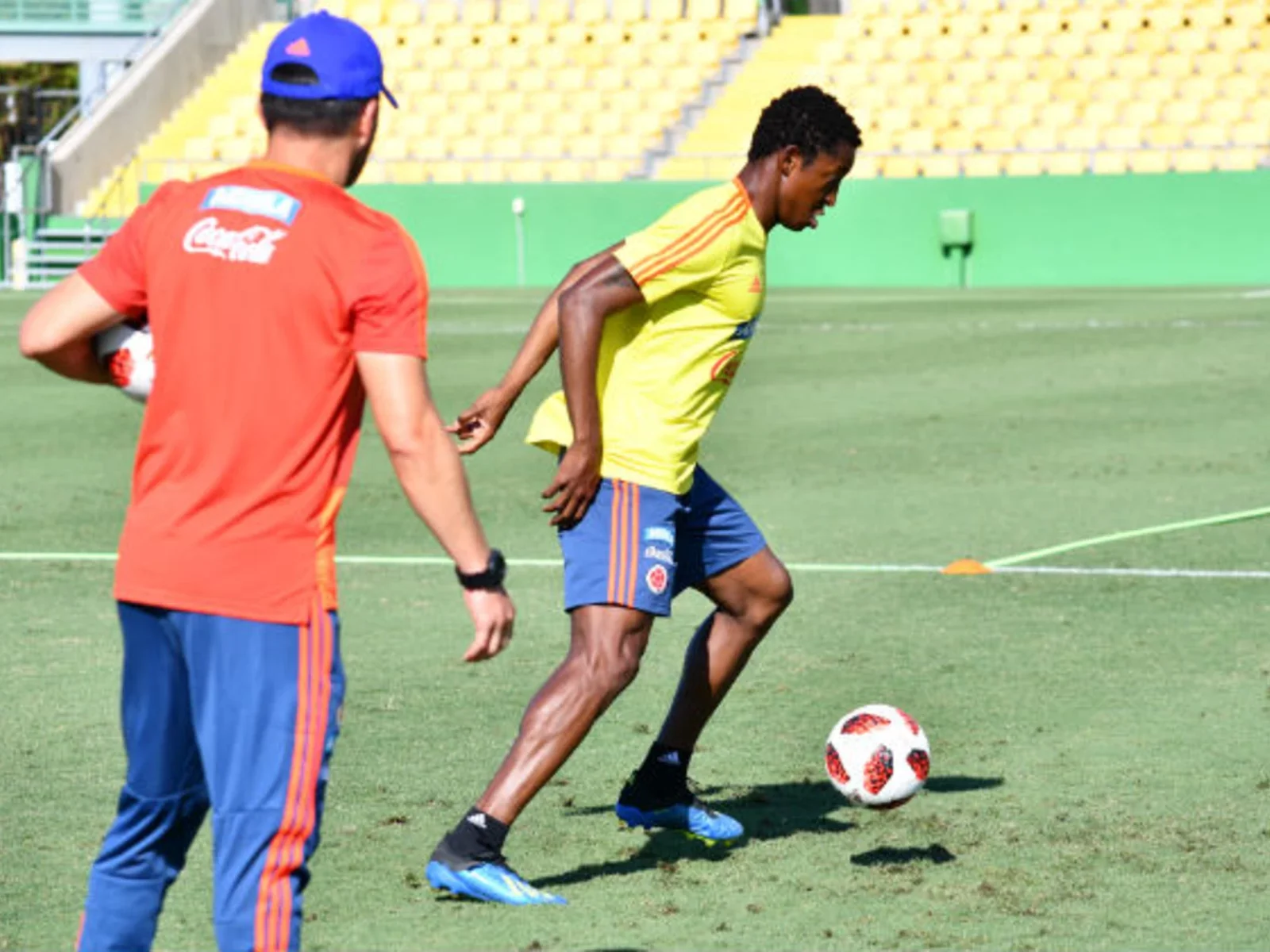 Las postales del entreno de Colombia, con la mente puesta en Costa Rica