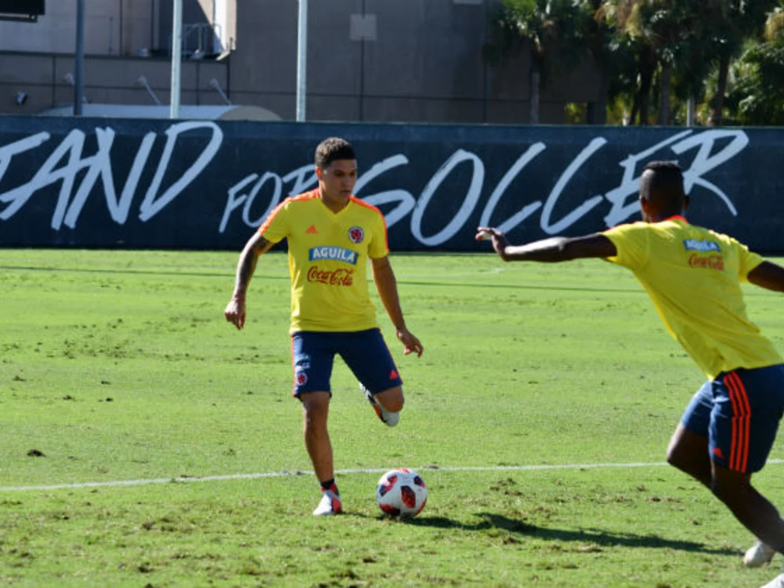 Las postales del entreno de Colombia, con la mente puesta en Costa Rica