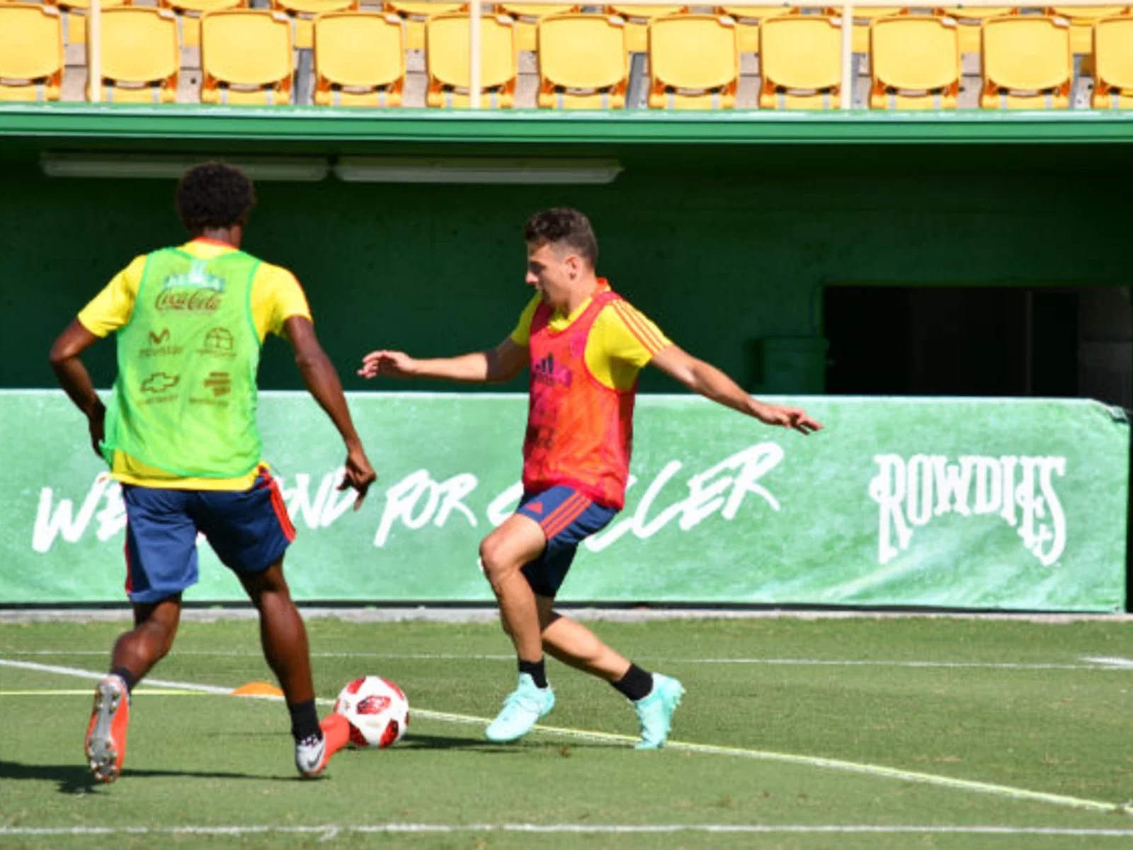 Las postales del entreno de Colombia, con la mente puesta en Costa Rica