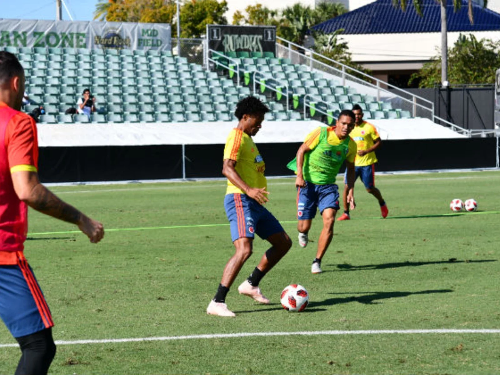 Las postales del entreno de Colombia, con la mente puesta en Costa Rica
