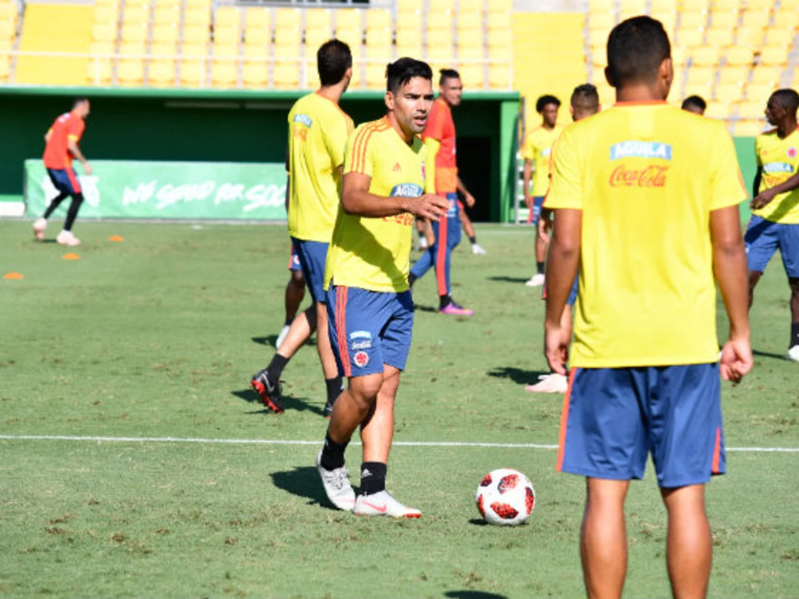 Las postales del entreno de Colombia, con la mente puesta en Costa Rica