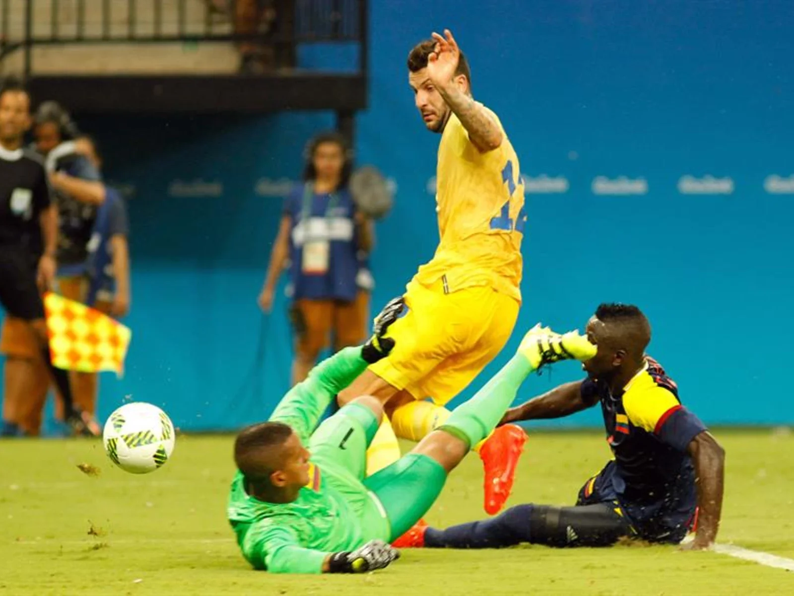 Mira aquí el empate entre Colombia y Suecia en imágenes