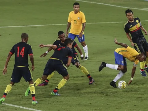 Mira aquí las mejores postales del partido de la amistad entre Brasil y Colombia