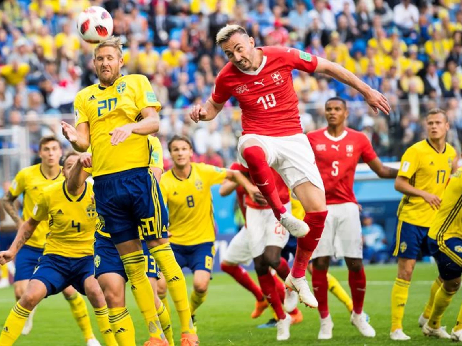 Mira aquí las mejores postales del triunfo de Suecia sobre Suiza