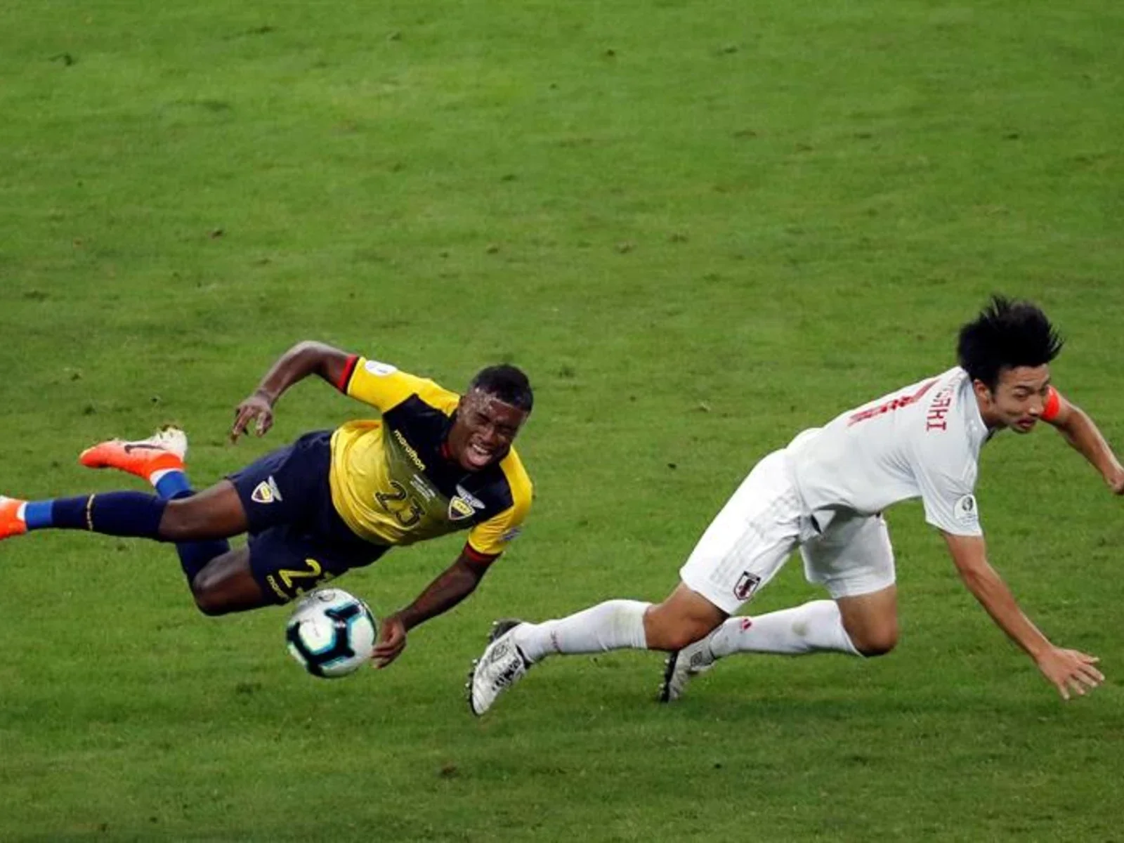 Observa aquí las mejores imágenes del empate entre Ecuador y Japón