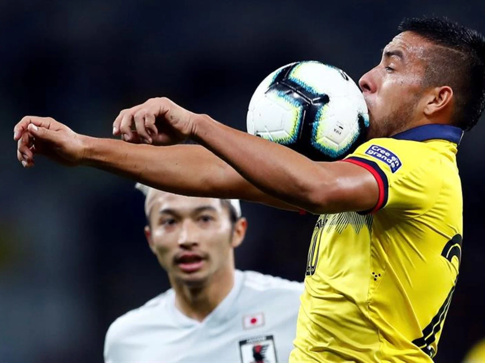Observa aquí las mejores imágenes del empate entre Ecuador y Japón