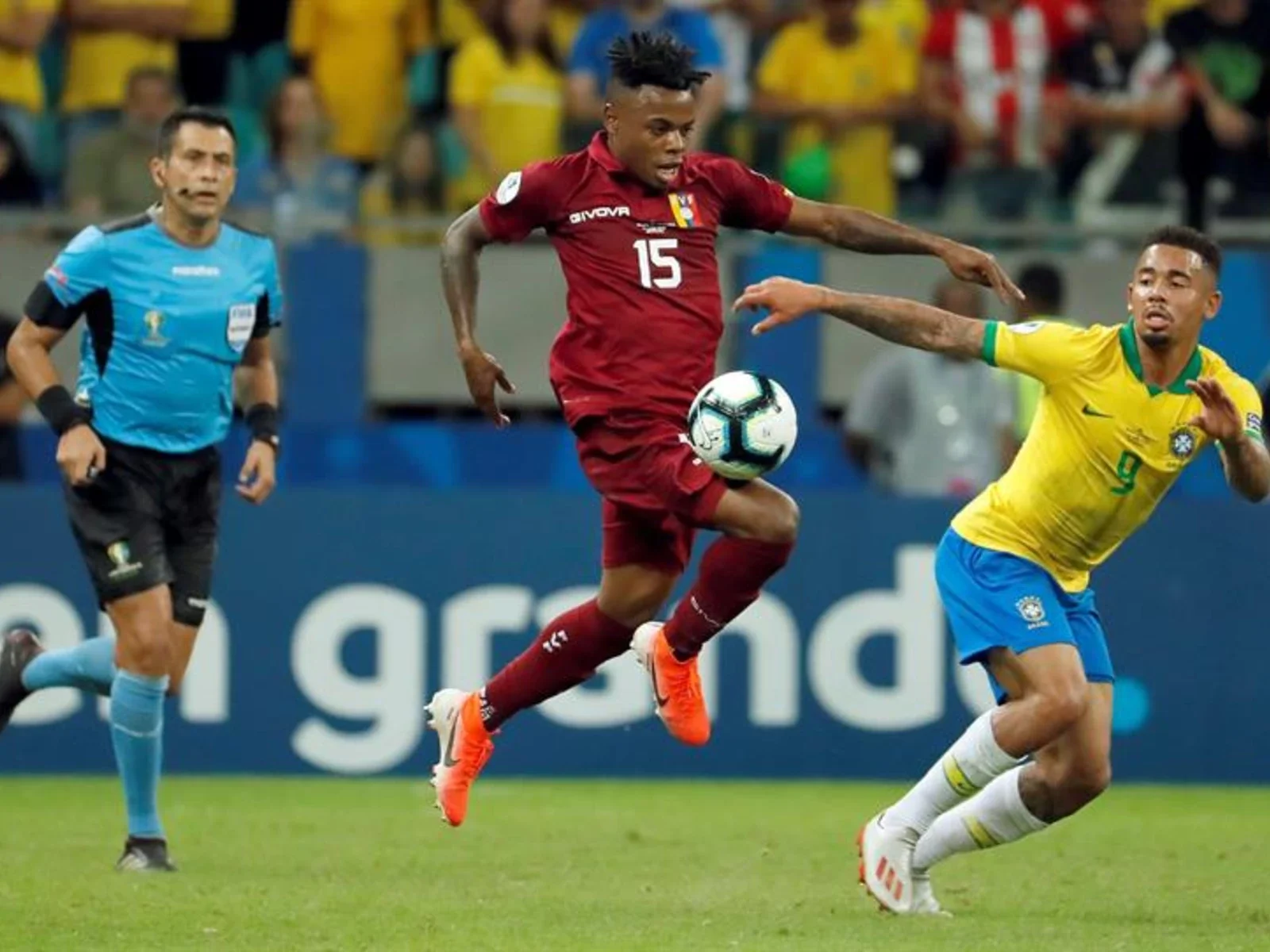 Observa aquí las mejores postales del empate entre Brasil y Venezuela