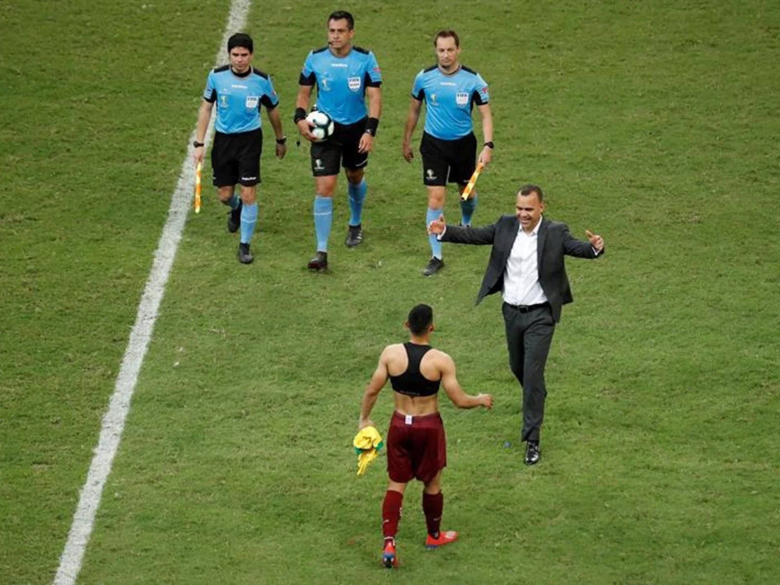 Observa aquí las mejores postales del empate entre Brasil y Venezuela