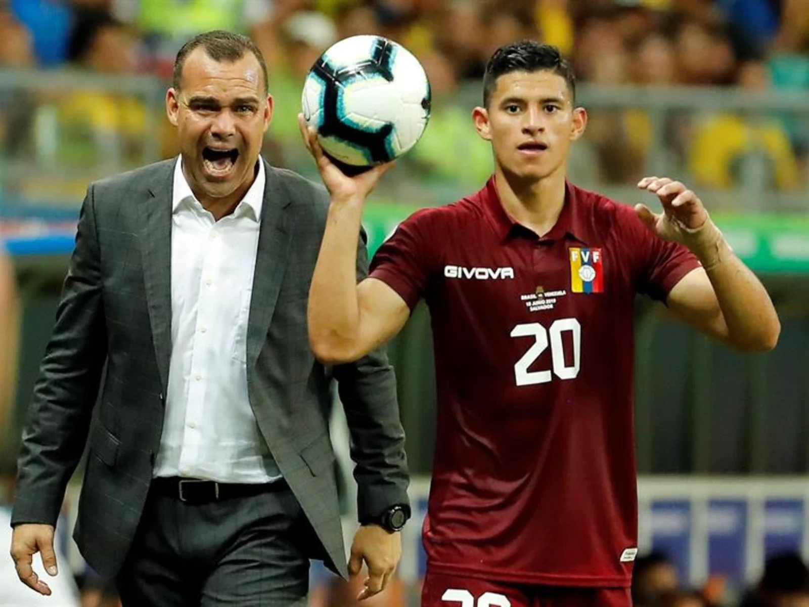 Observa aquí las mejores postales del empate entre Brasil y Venezuela