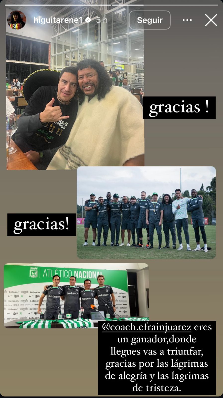 René Higuita despidió a Efraín Juárez