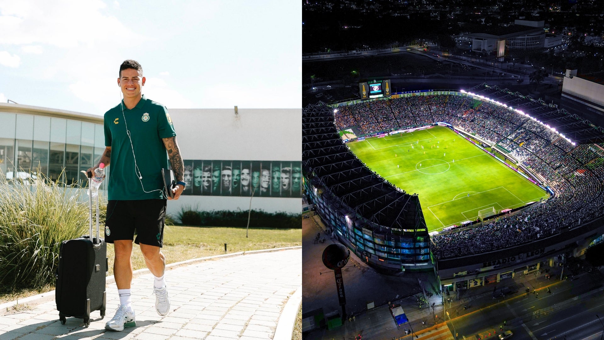 James y estadio de León