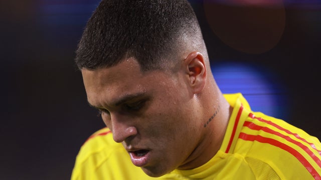 Juanfer Quintero en partido con selección Colombia