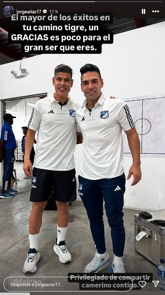 Mensaje de despedida de Jorge Arias a Falcao