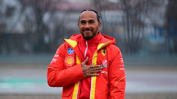 Lewis Hamilton hace su debut al volante de Ferrari