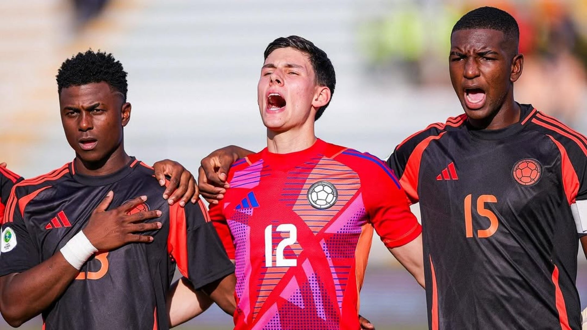 Neyser Villarreal, Alexei Rojas y Yeimar Mosquera en selección Colombia - @alexeirojas1