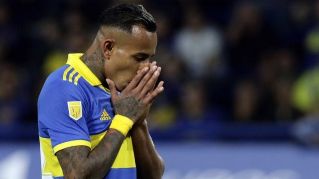 Sebastián Villa en su paso por Boca Juniors