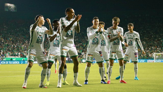 Celebración de gol de Club León con James Rodríguez - @clubleonfc