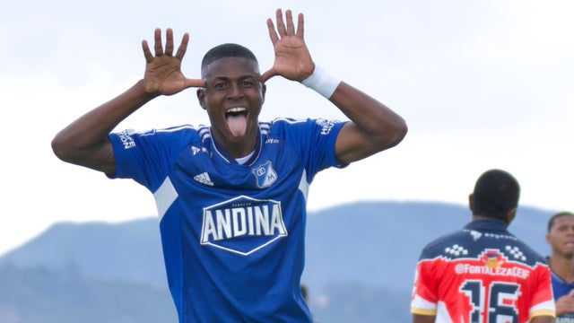 Neyser Villarreal, delantero juvenil de Millonarios - @MillosFCoficial