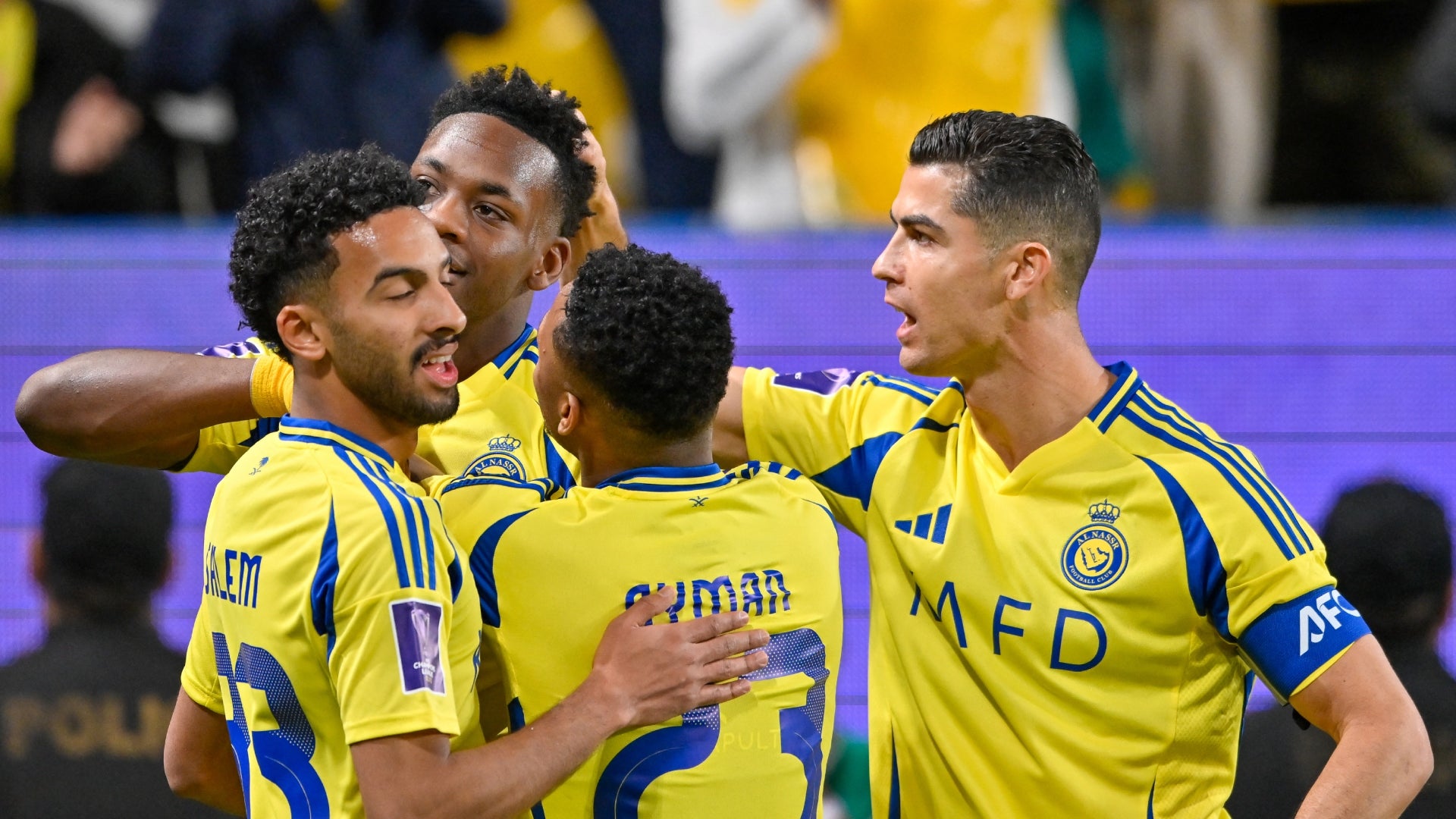 Al-Nassr con Cristiano Ronaldo y Jhon Durán - AFP