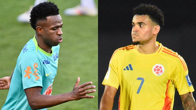 Vinicius vs Luis Diaz en kilo x kilo de Brasil vs Colombia - AFP