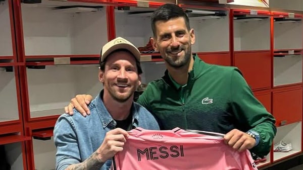 Lionel Messi y Novak Djokovic, sensación en redes por inédita foto