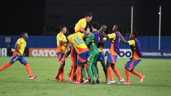 Colombia derrotó a Perú con un golazo en el Sudamericano Sub-17