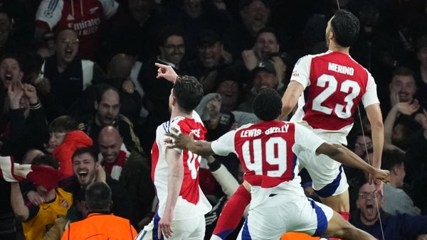 Arsenal da el batacazo con goleada a Real Madrid en Champions