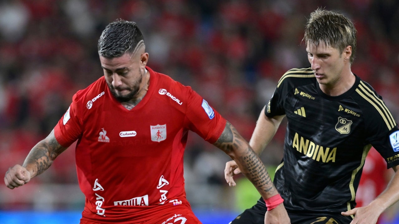 América de Cali pidió penalti ante Millonarios por esta jugada