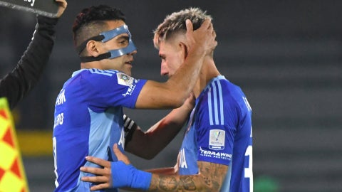 Falcao conforta a Giordana en Millonarios - VizzorImage