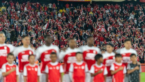 Santa Fe y su hinchada en el campin - VizzorImage