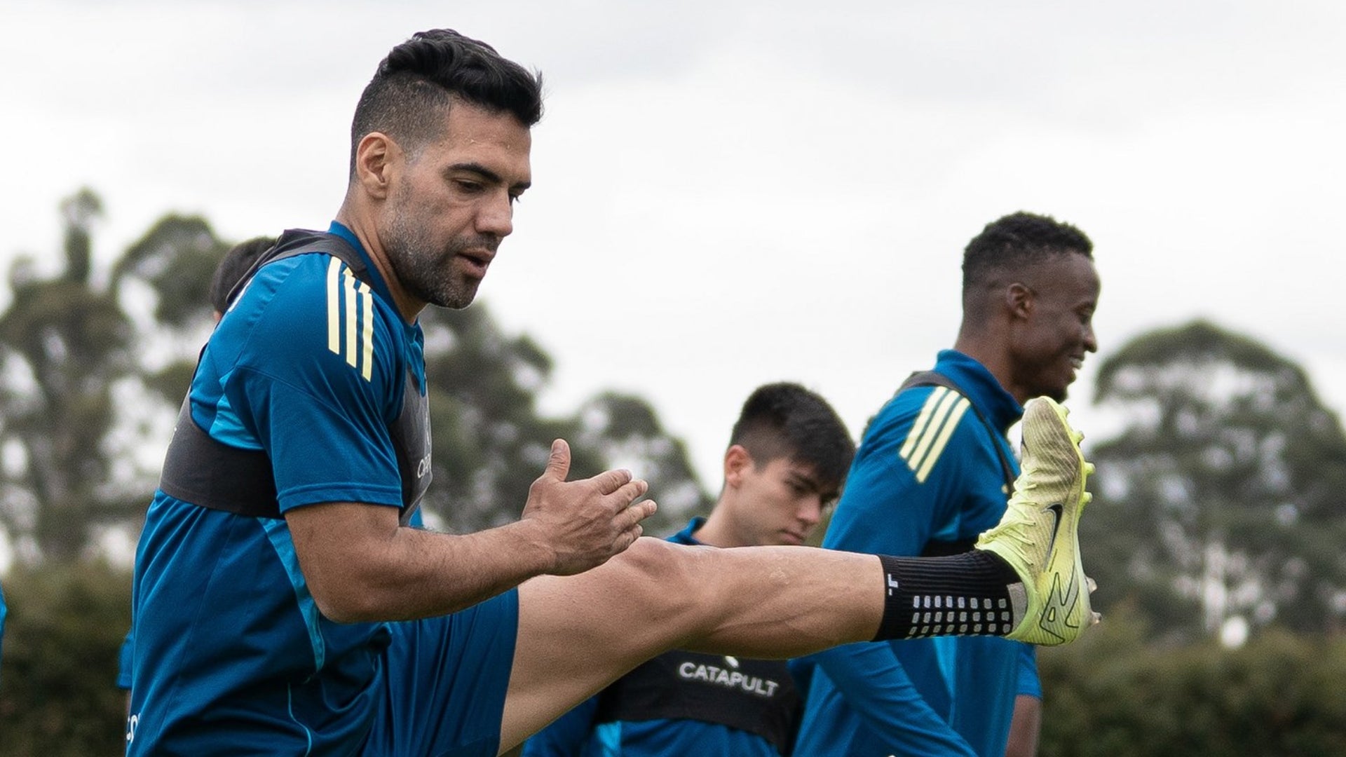 Entrenamiento de Millonarios - @MillosFCoficial Falcao, Valencia y Ruiz en Millonarios - @MillosFCoficial