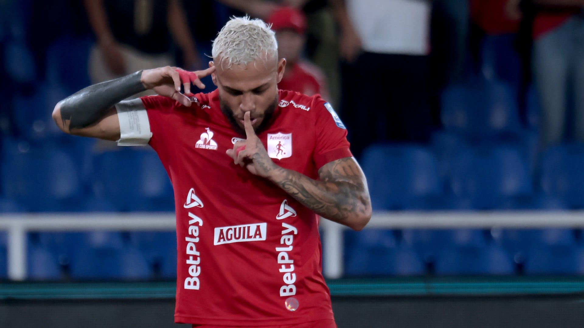 Vergara es bicampeón del FPC con América - VizzorImage Duvan Vergara marco golazo en América vs Junior - VizzorImage
