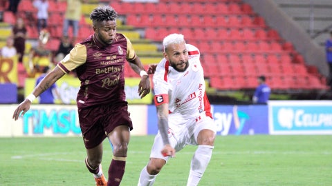 Yhormar Hurtado y Duvan Vergara en Tolima vs América - VizzorImage