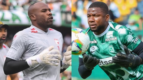 Marmolejo y Castillo, figuras en Nacional vs Santa Fe - VizzorImage