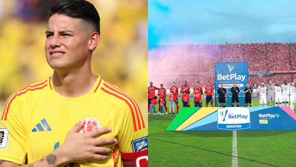 James Rodríguez estuvo presente en Medellín vs. Tolima