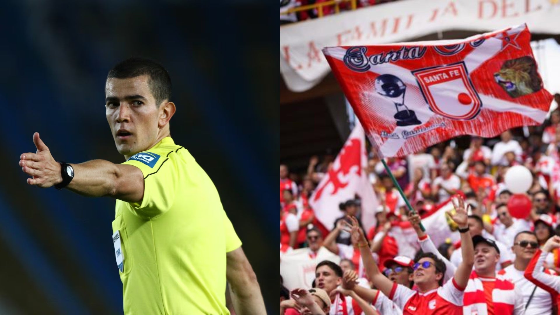 Andrés Rojas será el árbitro en Millonarios vs. Santa Fe