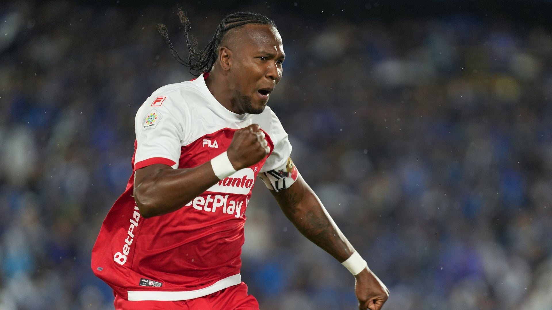 Hugo Rodallega marcó gol de camerino en Millonarios vs Santa Fe - VizzorImage