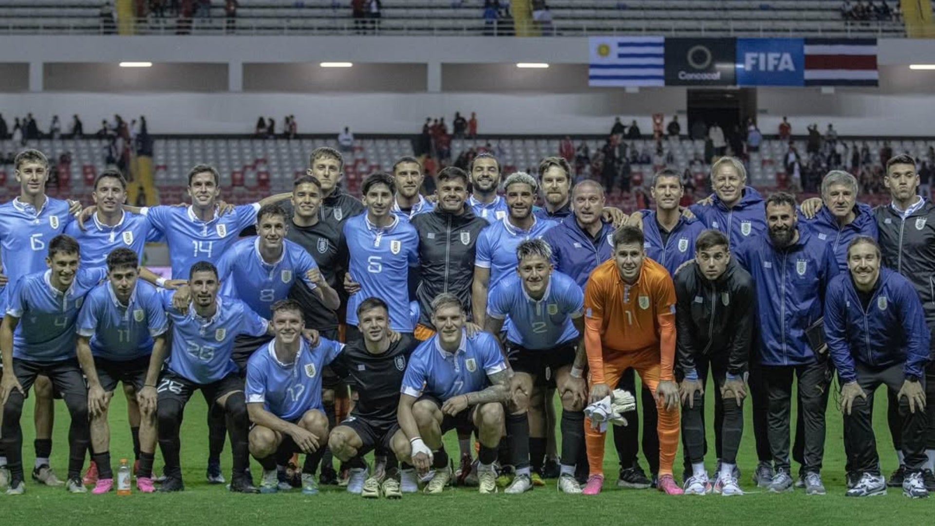 Foto de la selección de Uruguay con el portero Mauro Silveira - @mauro_silveira1