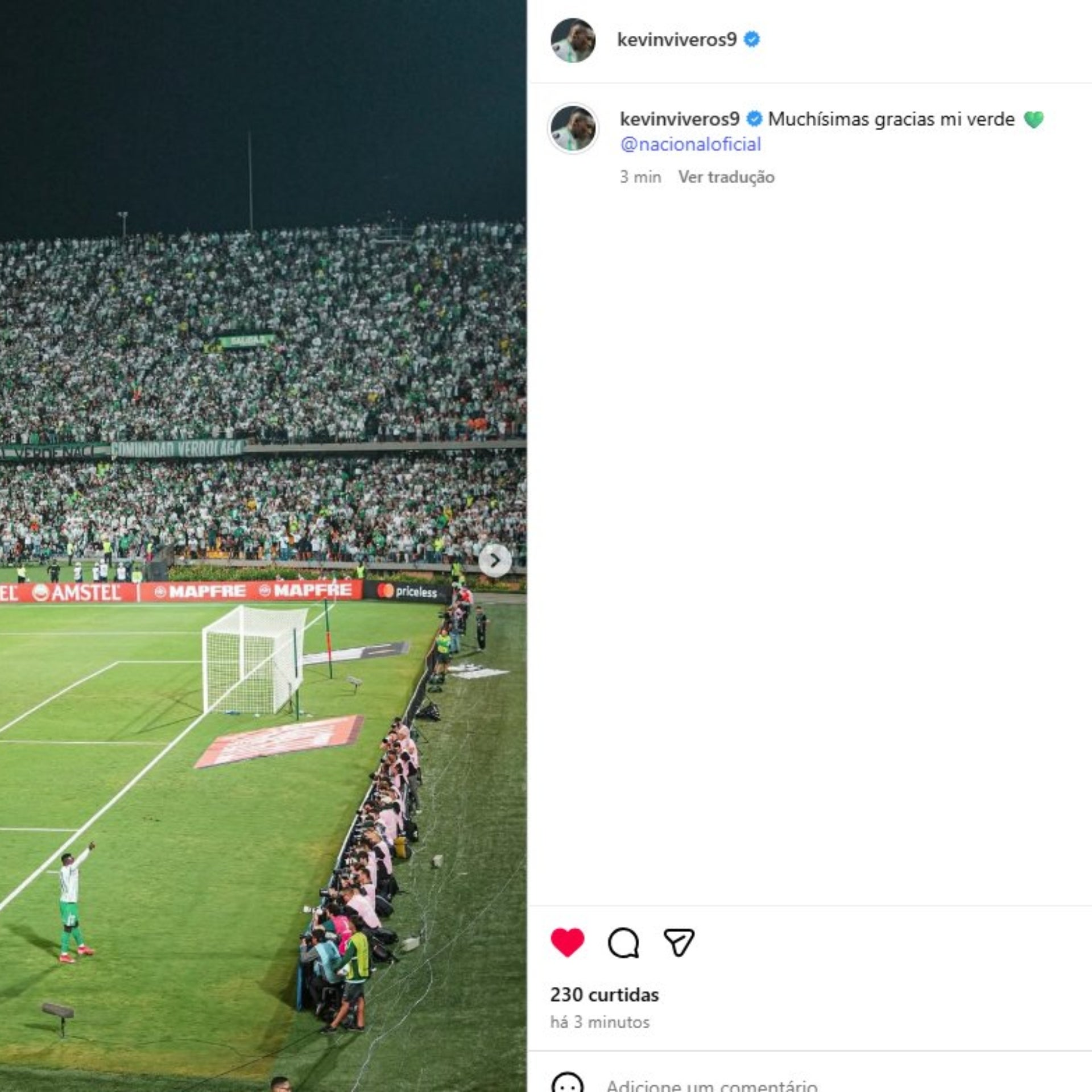 Mensaje de despedida de Kevin Viveros - @kevinviveros9