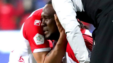 Hugo Rodallega se lesionó en la final Medellin vs Santa Fe - VizzorImage