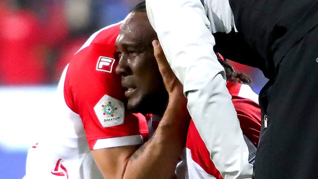 Hugo Rodallega se lesionó en la final Medellin vs Santa Fe - VizzorImage