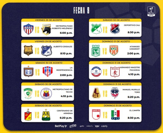 Fecha 9 - Clausura 2025 - Dimayor